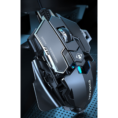 Мышь игровая проводная механическая EWEADN, MK500, бесшумная, черная