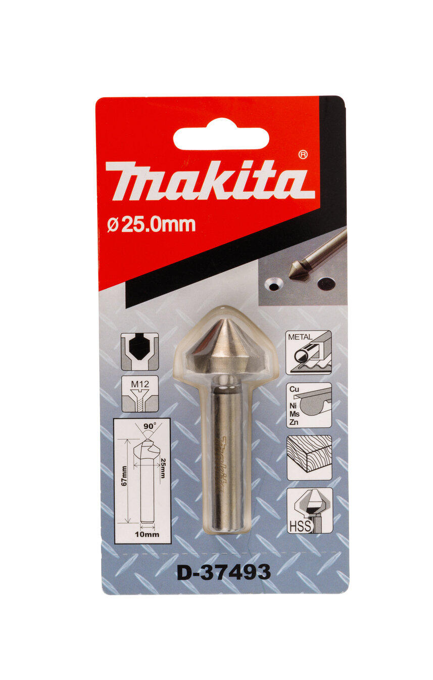 Зенковка Makita 25х67 мм, хвостовик 10 мм, - фото №9