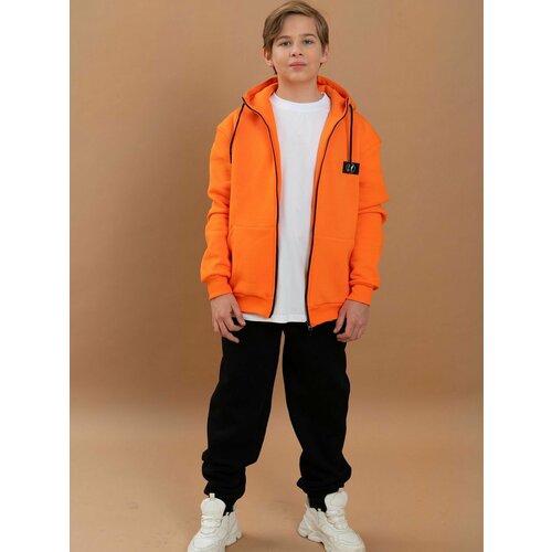 Худи Little Bandit, размер 116/122, оранжевый худи adidas детское карманы капюшон размер 134 зеленый