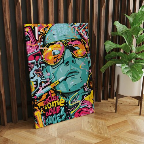 Интерьерная картина на натуральном холсте - Страх и ненависть в Лас-Вегасе, 60 х 80 см.