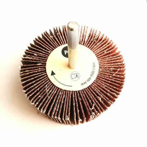 Лепестковая абразивная щетка GTOOL на шпинделе 80х30х6мм Р-60