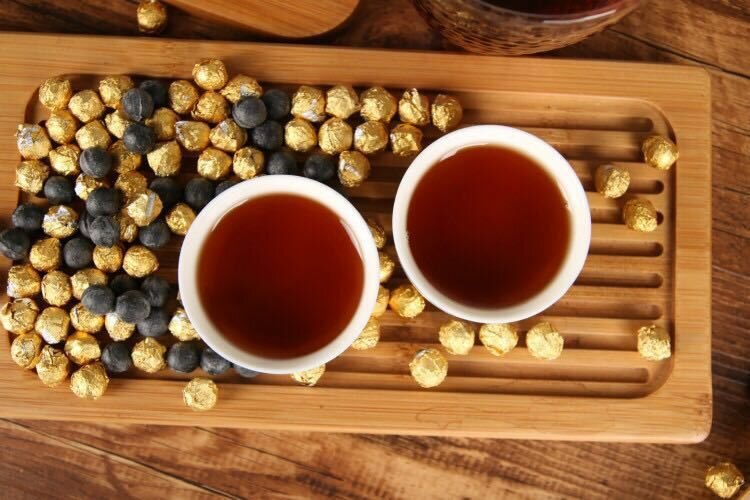 Чёрный чай, Смола (Шу) Пуэра 30 г. 48 шт.(Ча Гао), Чайная паста, (Cha Gao, Puer), легкий вкус
