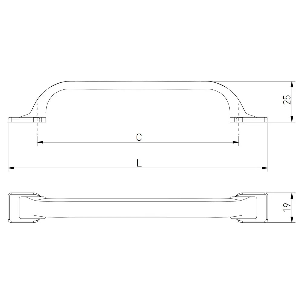 Ручка RETRIS L-128, черный матовый GTV - фото №7
