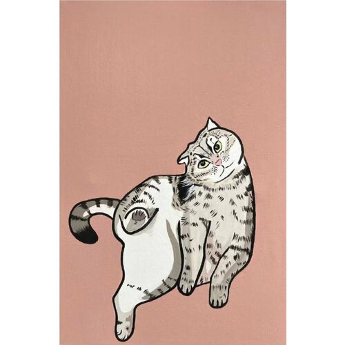 DARIA GEILER Картина для интерьера Дарьи Гейлер Кот Борис 60х90 см 16990₽