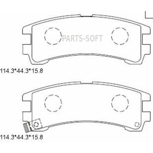 ASIMCO KD1736 KD1736 ASIMCO колодка дисковая 266D1102D1262PN2304 4406032G8532G86 F 1700₽
