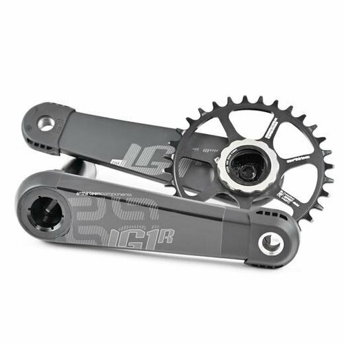 Шатуны E Thirteen LG1 Race Carbon Cranks 170x73mm Black (CS4LRA-104)