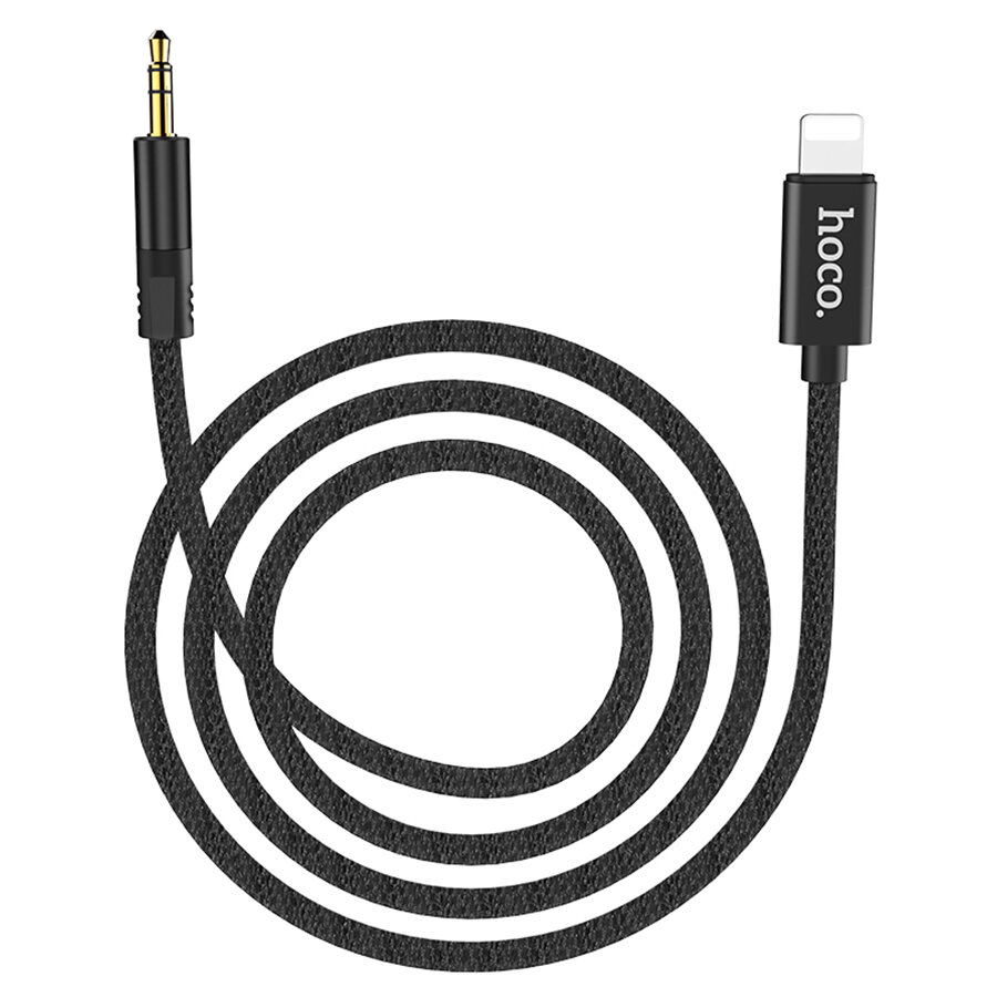 Адаптер Hoco UPA13 Sound Source Lightning - 3.5 Audio Cable Black (6957531096375) - фото №19