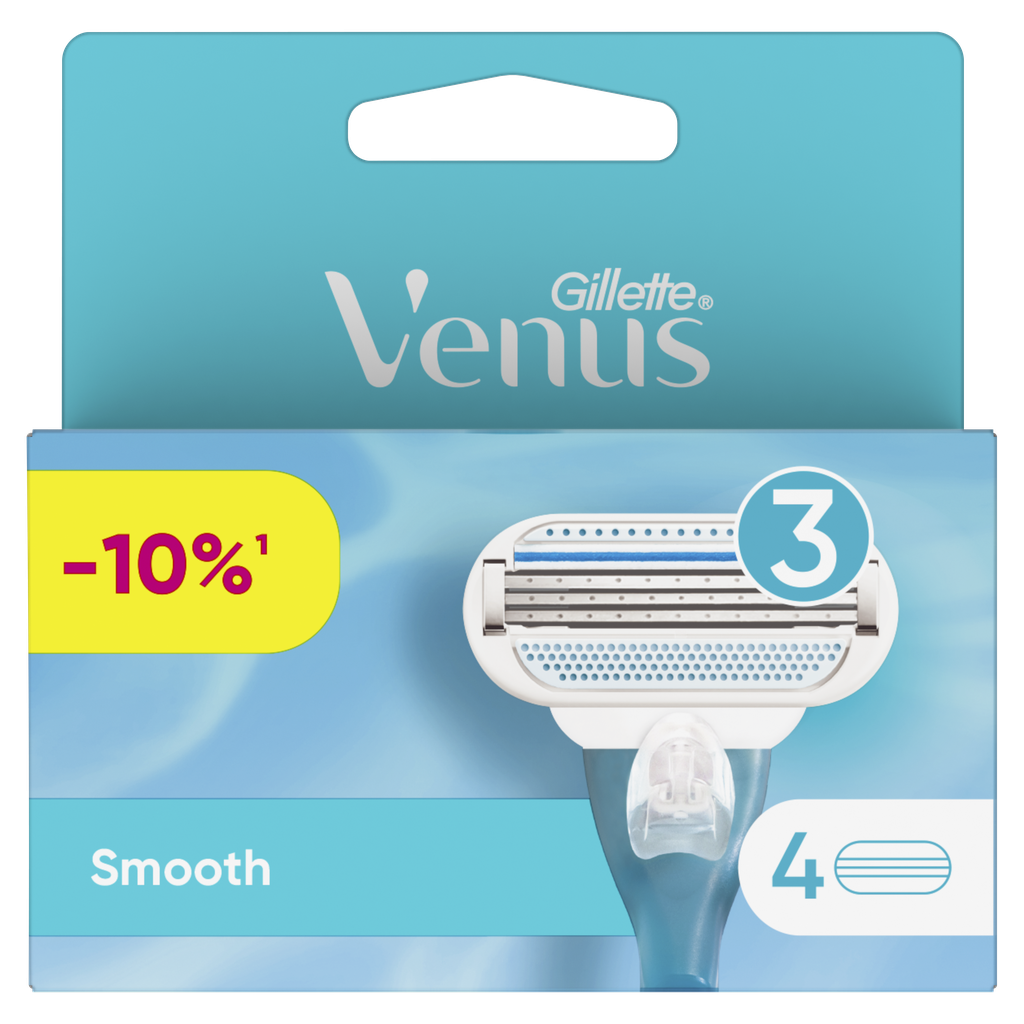 Кассеты сменные для бритья GILLETTE Venus Smooth, 4шт