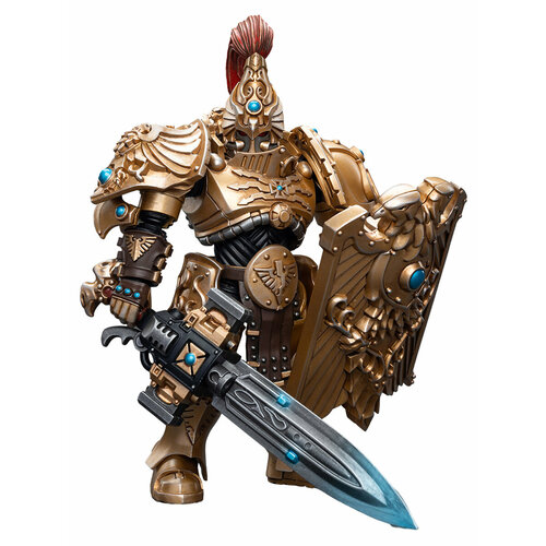 Фигурка JOYTOY Warhammer 40K Adeptus Custodes Custodian Guard with Sentinel Blade and Praesidium Shield 1:18