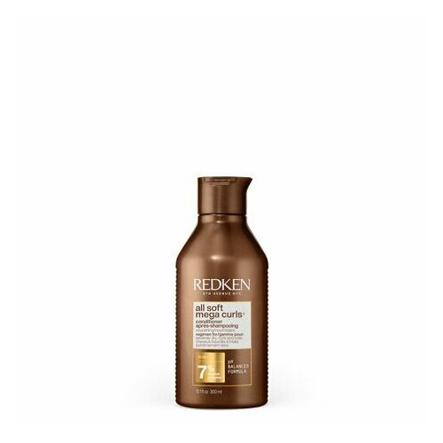 Redken All Soft Mega Curls - Кондиционер с питательным комплексом суперфудов для питания и смягчения очень сухих вьющихся волос 300 мл all about curls all about curls крем кондиционер для облегчения расчесывания quenched cream conditioner