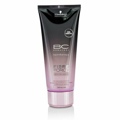 Schwarzkopf BC Bonacure Fibre Force Fortifying Shampoo - Шампунь укрепляющий для волос 200мл укрепляющий шампунь для поврежденных волос 200мл schwarzkopf bc fibre force