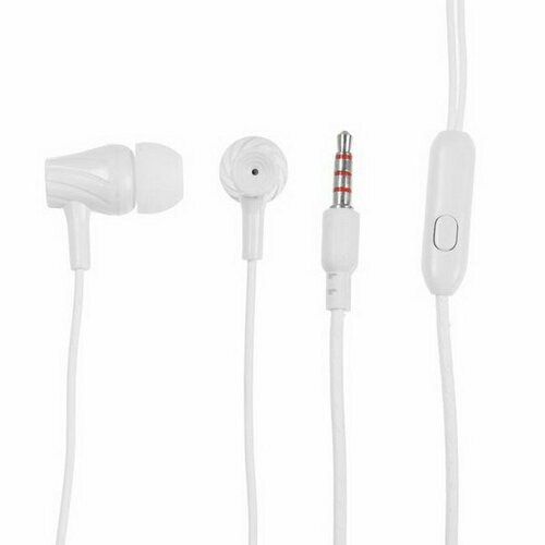 Наушники HF-T83 вкладыши микрофон 106 дБ 16 Ом 35 мм 1 м белые 27500₽