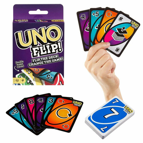 Настольная карточная игра UNO Flip настольная игра uno h2o