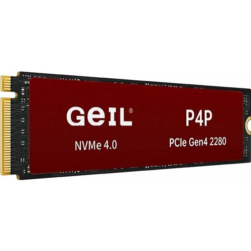 Накопитель SSD 1Tb GeIL P4P (P4PDC23C1TBA) накопитель netac nv7000 t nt01nv7000t 1t0 e4x ssd m 2 1 0tb pci e 4 0 x4 чтение 7300 мб сек запись 6600 мб сек 3d nand 640 tbw