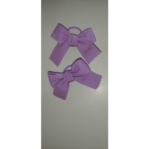 Бантики для девочек фиолетовые пара яркие бантики для волос фиолетовые 2 шт