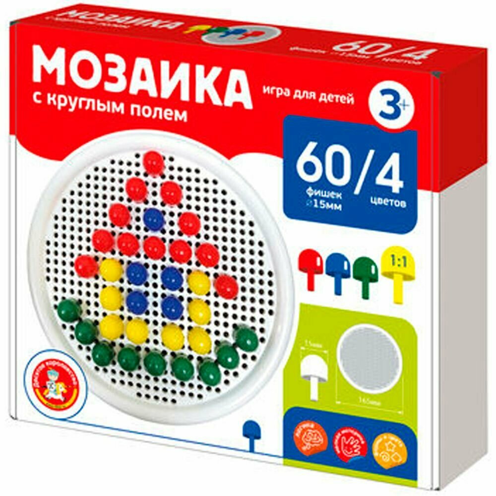 фото Мозаика с круглым полем d15/4 60 элементов 02416