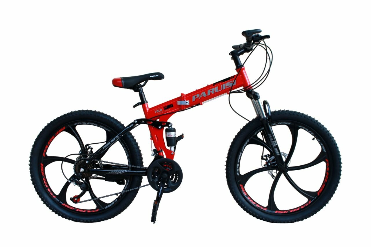 Велосипед спортивный PARUISI FOLD 26" красный