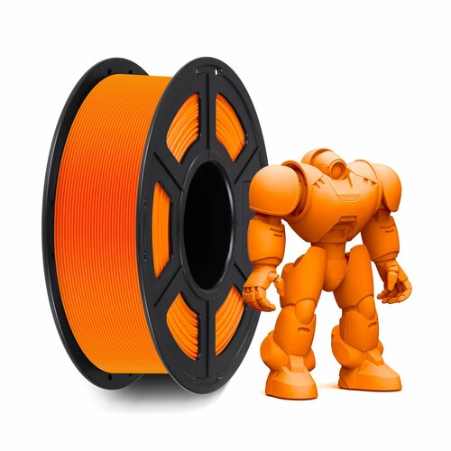 Филамент Anycubic PLA для 3D принтера, оранжевый 1 кг. pla нить anycubic 1 75 мм для 3d принтера 1 рулон зеленый