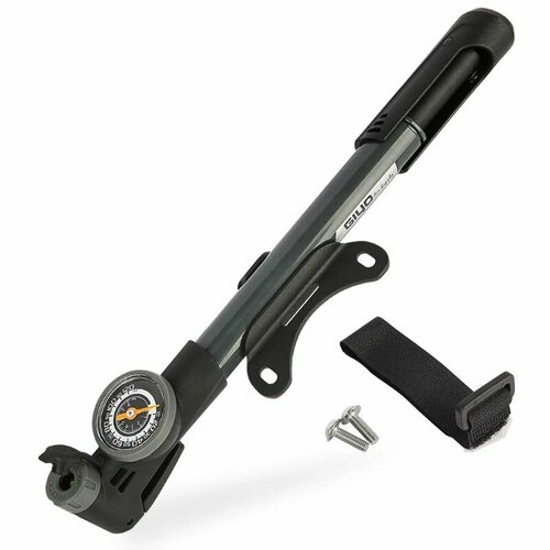 Насос для велосипеда GIYO GP-991 до 8 атмосфер с круглым манометром 1300₽