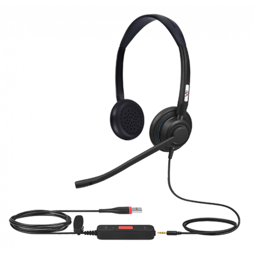 VoiceXpert VXH-700DJ проводная USB-гарнитура 2 динамика USB-A разъем 35 регулировка громкости 6305₽