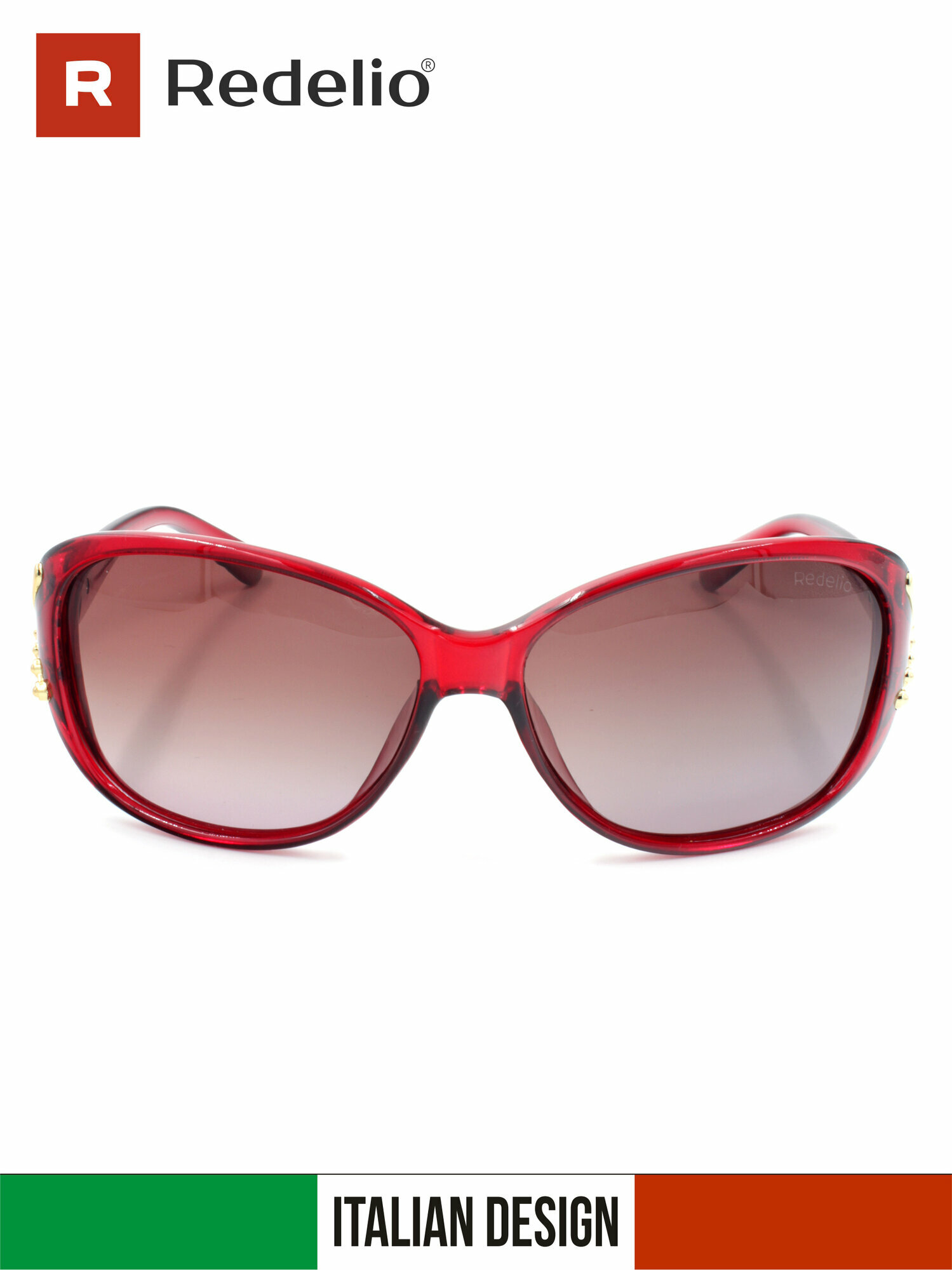 Солнцезащитные очки Redelio, бордовый — фото 1
