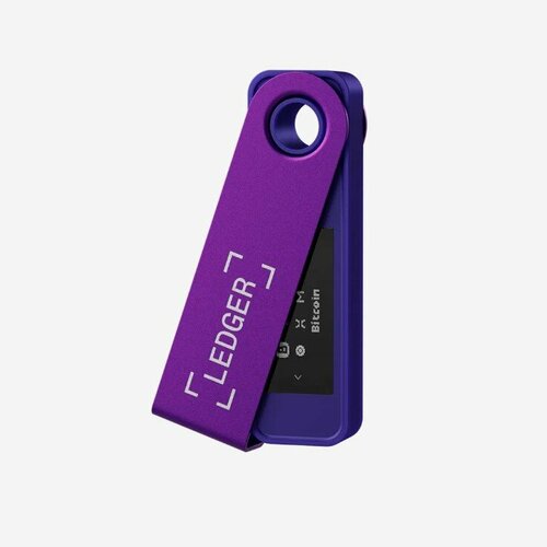 Аппаратный криптокошелек Ledger Nano S Plus Amethyst Purple 2024 - холодный кошелек для криптовалют фиолетовый