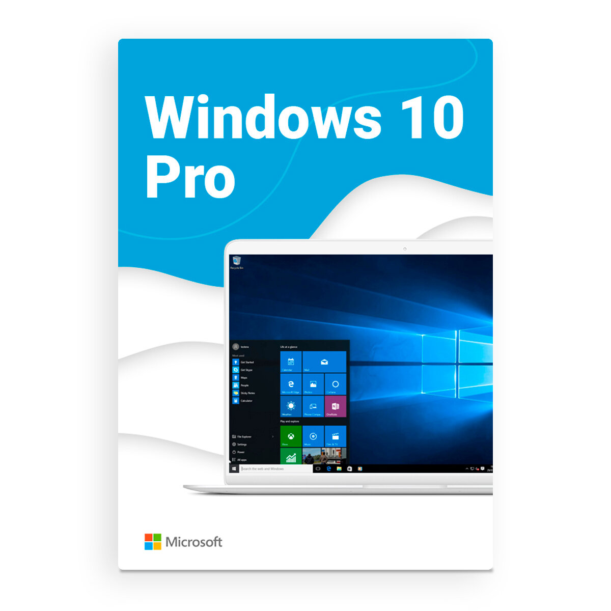 Microsoft Windows 10 Pro - электронная лицензия для одного ПК - Бессрочная, для всех языков — фото 1