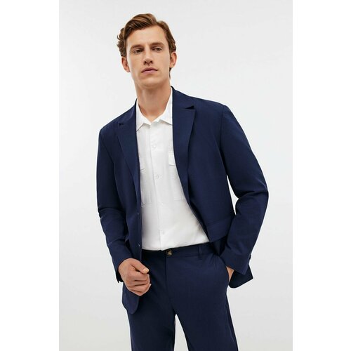 фото Пиджак baon b6224501, размер l, deep navy