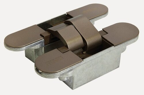 Изображение товара Петля дверная скрытая Morelli с 3-D регулировкой HH-3 AB античная бронза, металлическая для межкомнатных дверей