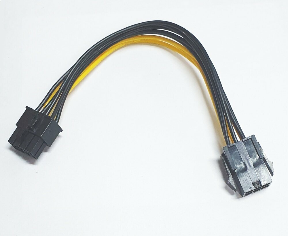 Переходник Generic питания 6 pin to 8 pin PCIE — купить в интернет ...