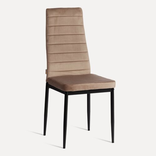 Изображение товара Стул для кухни с мягким сиденьем TetChair, 1 шт, флок, бежевый