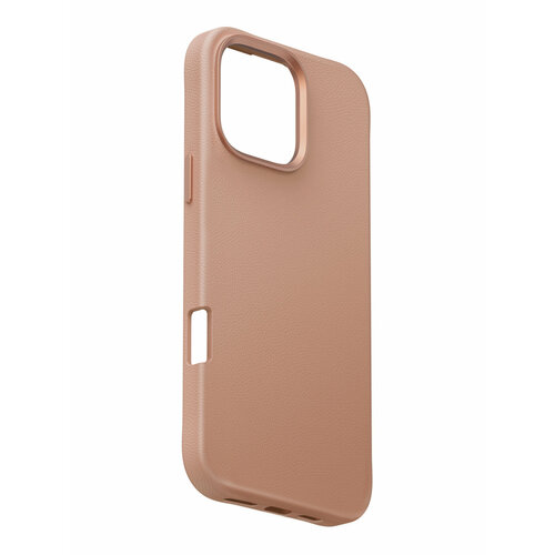 Uniq для iPhone 16 Pro чехол COEHL MUSE Leatherette with Strap Dusty Nude (MagSafe) розовый, коричневый