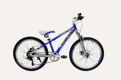Изображение товара Велосипед Lorak Shark MTB 24" бело-синий под рост 127 - 142 см