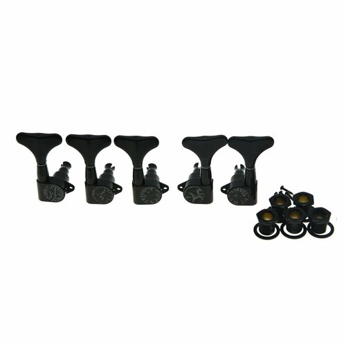 Chrome 2 Left 3 Right Герметичные Колки для бас-гитары 5 струн Черный 2103₽