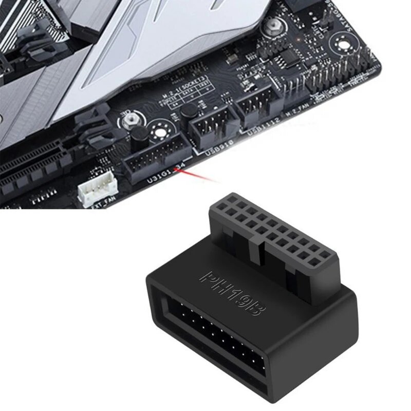 USB3.0 19/20Pin вертикальный разъем для материнской платы, Type B — фото 1
