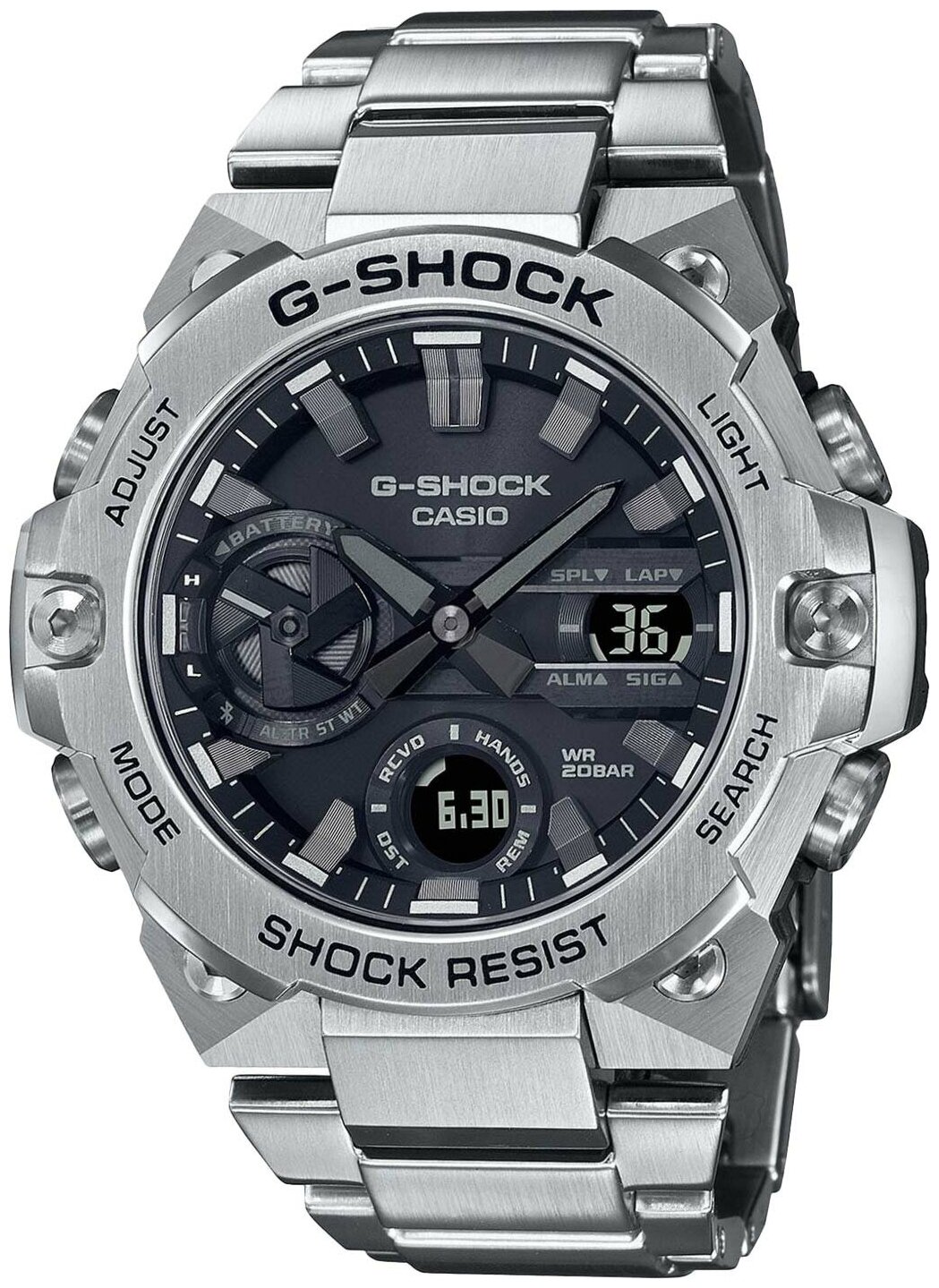 Наручные часы CASIO G-Shock, серебристый