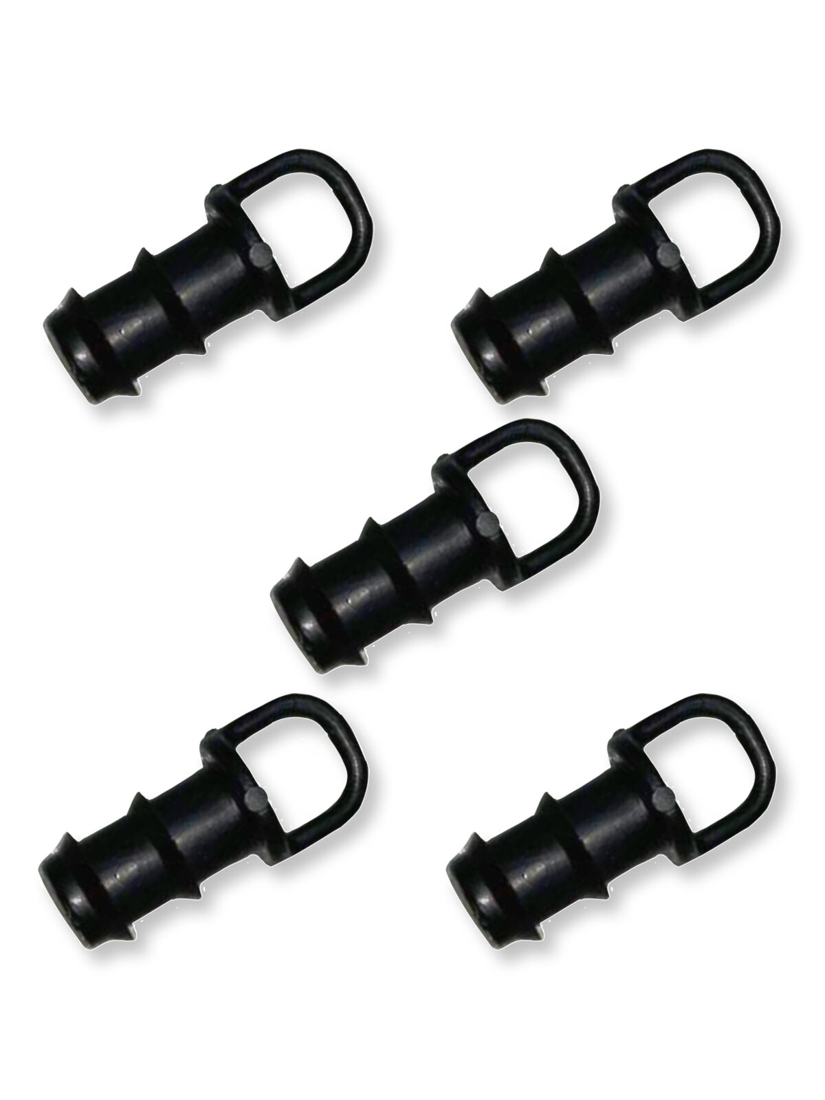 Заглушка для капельной трубки 5 штук, диаметр трубки 16 мм, пластик — фото 1