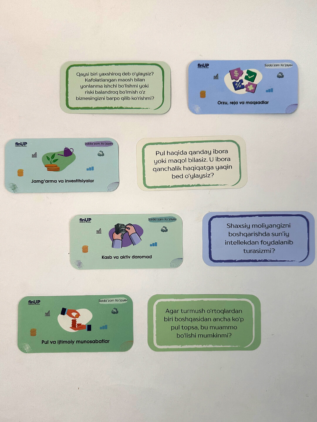 Пул уйини: "Бойлик ҳакида 100 савол", молиявий саводхонлик ҳакида илм берувчи стол уйини — фото 1