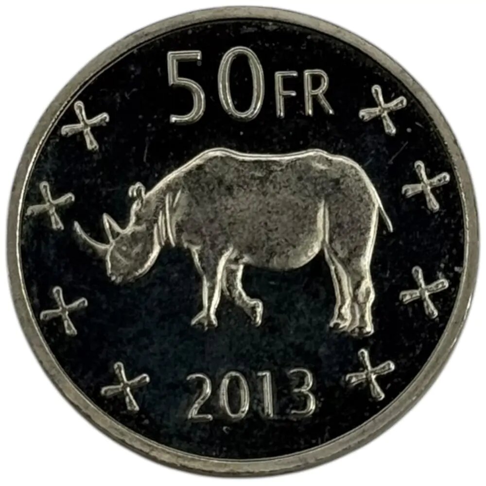 Катанга 50 франков 2013 г. Essai (Проба)