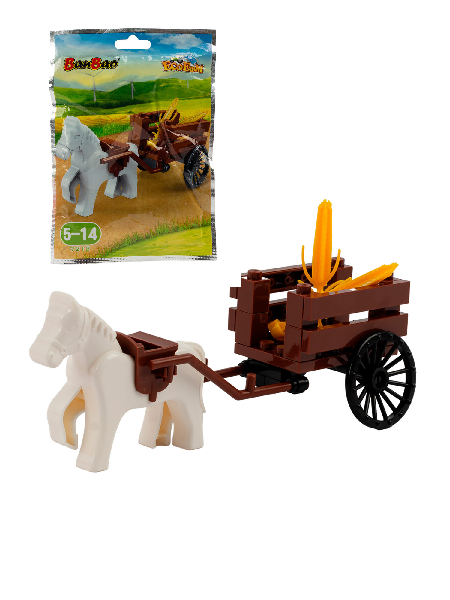 Конструктор мини Ферма, 27 элементов, пластик, для детей от 3 лет BanBao