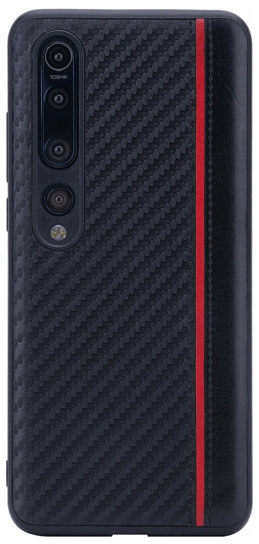 Чехол накладка для Xiaomi Mi 10 Pro, G-Case Carbon, черная