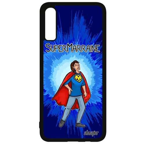 фото Яркий чехол на телефон // samsung galaxy a70 // "суперкрестная" семья смешной, utaupia, синий