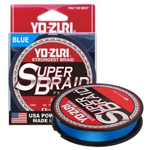 Шнур плетеный Yo-Zuri PE SUPERBRAID 150YDS Blue 10Lbs (0.15mm)