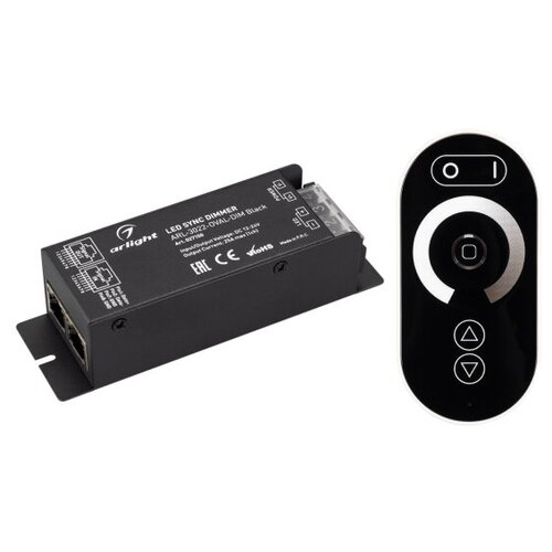 arlight диммер arl sync dim black 12 24v 1x25a пду 14кн rf rj45 ip20 металл 3 года 035135 7 шт Диммер ARL-3022-OVAL-DIM Black (12-24V, 1x25A, ПДУ, RF) (ARL, IP20 Металл, 2 года) , ARLIGHT 027150 (1 шт.)