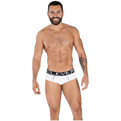 Мужские трусы брифы белые Clever STRATEGY PIPING BRIEF 036201 XL (50)