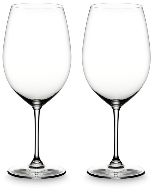 Набор бокалов Riedel Vinum Cabernet Sauvignon/Merlot Bordeaux для вина 6416/0, 610 мл, 2 шт., прозрачный