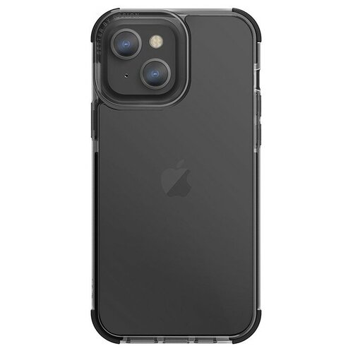 фото Uniq чехол uniq combat black для iphone 13, прозрачный