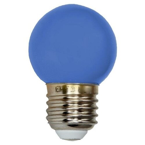 фото Лампа шар dia 45 3led e27 синий neon-night