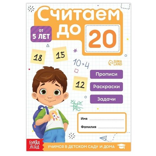 Книга «Считаю до 20», ФГОС до, 48 стр.