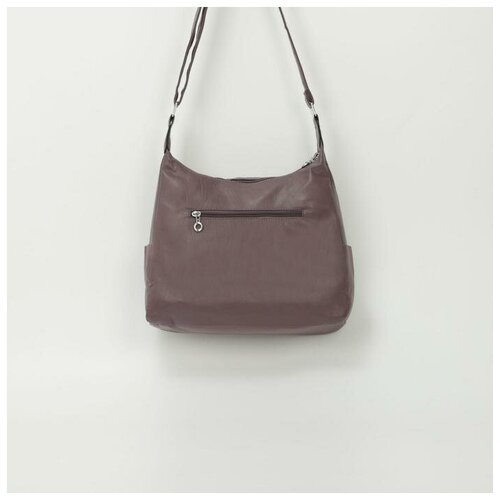 фото Сумка-мешок, отдел на молнии, 5 наружных карманов, регулируемый ремень, цвет пудра yandex market